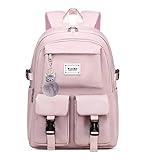 Teecho Stylish School Backpack For Men and Women Roomy Girl Book Bag Cute Shoolbag Purple