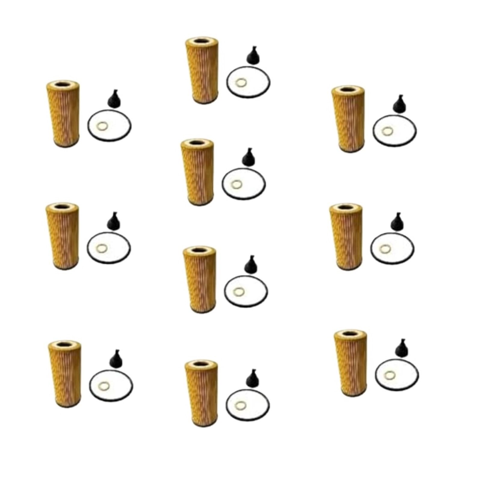 zestaw filtrów olejowych Zestaw filtrów oleju 10 szt. 11428593186 pasuje do Mini X1 F48 M135i F40 X2 F39 F45 F56 F55 11428593186 Zestaw wkładów filtra oleju