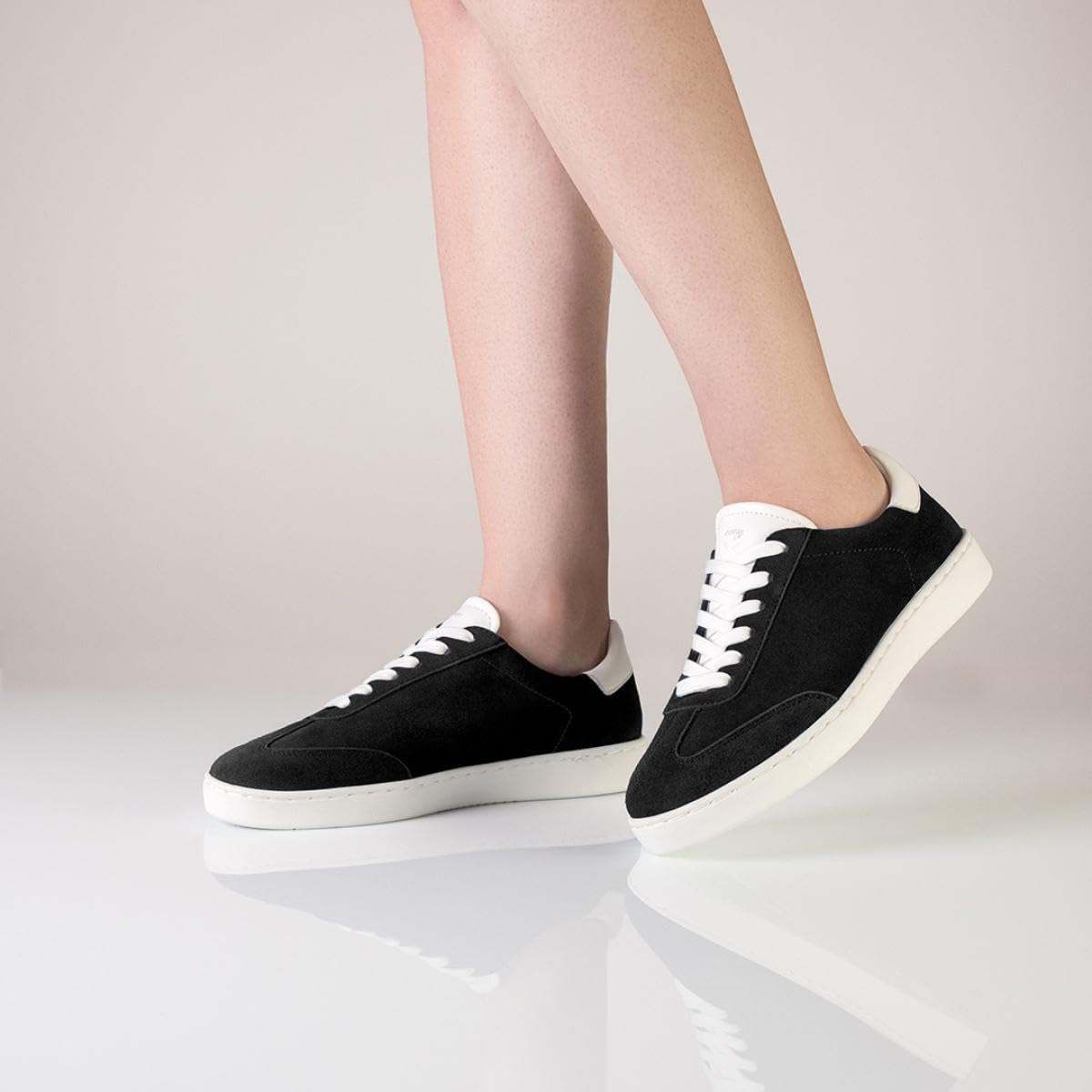 Anna Kern 7015 Ladies Dance Sneakers (UK Size) (Black Suede, Adult, Women, 8, Numeric, US Footwear Size System, Medium)