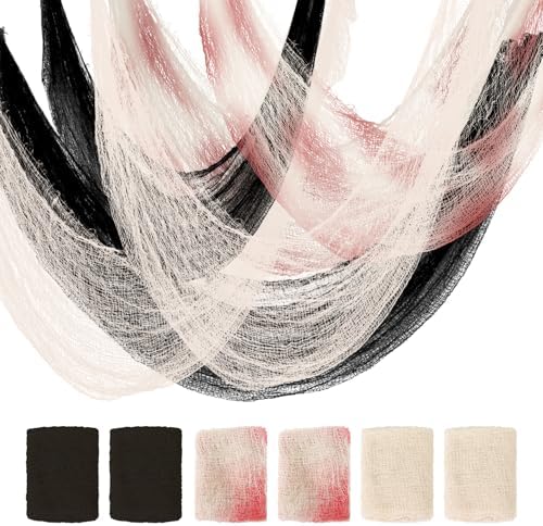 Mcupper 6 Pack Halloween Creepy Cloth (30 x 72 Inch), Halloween G...