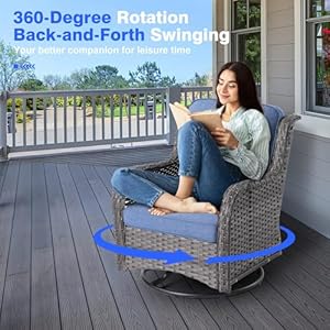 Patiofurnitureoutdoorfurnitureallweatherwicker7piecesconversationsetwithswivelrockingchairsmatchingsidetablehighbacksofaottomansandcoffeetablegreywickerdenimblue Urban Country Home Decor Patio furniture outdoor furniture all weather wicker 7 pieces conversation set with swivel rocking chairs matching side tablehigh back sofaottomans and coffee tablegrey wicker denim blue urban country home decor