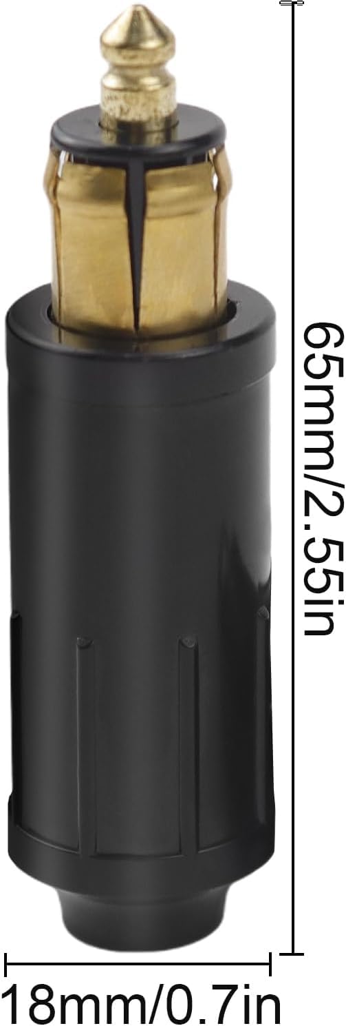 2 szt. wtyczka DIN męska 12 V, adapter zapalniczki DIN kompatybilny z wymianą, wtyczka naprawcza DIY z motocyklami do gniazda ładowania pojazdu kompatybilny z BMW