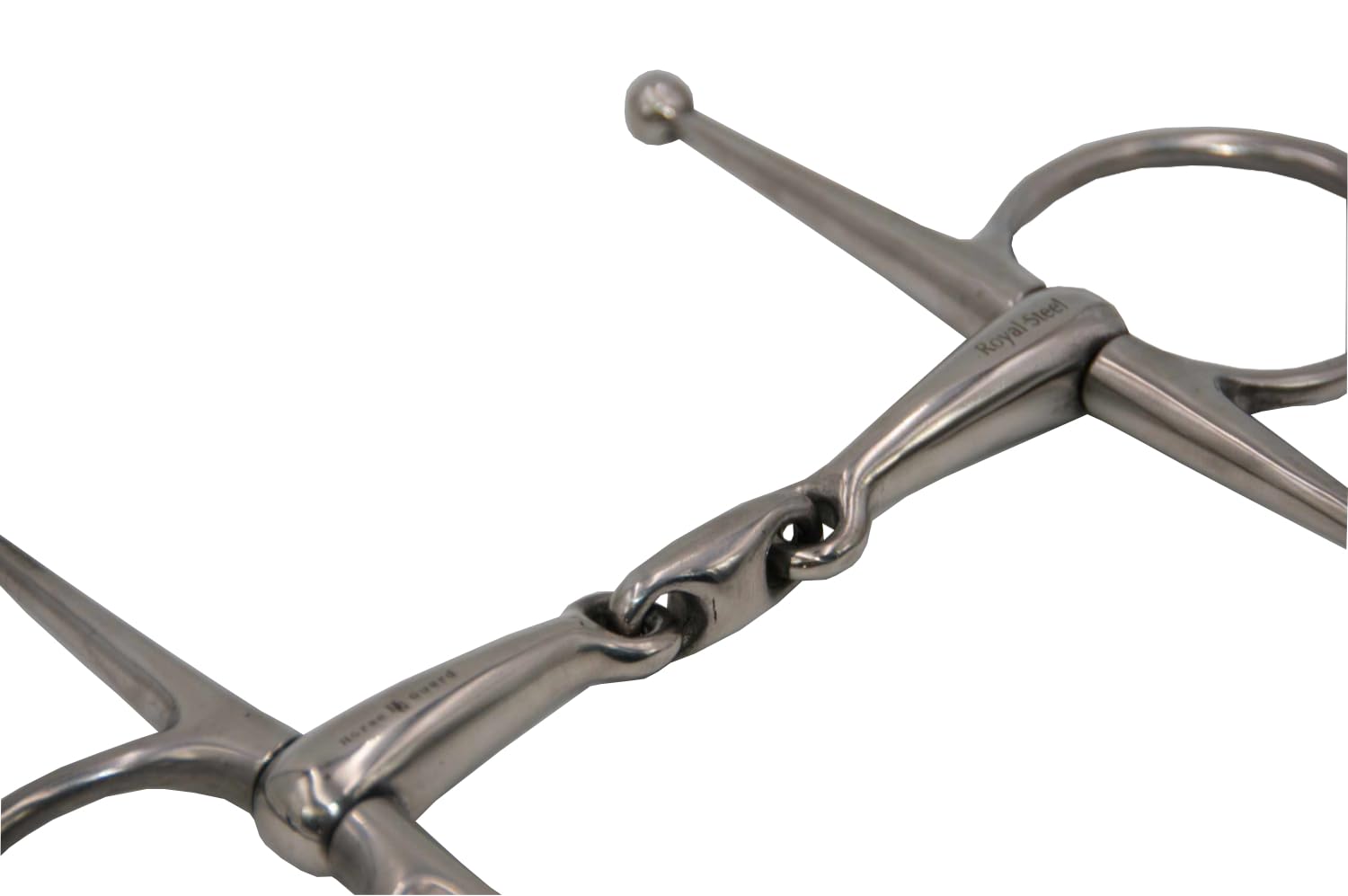 Royal Steel Knebeltrense Schenkeltrense aus Edelstahl doppelt gebrochen
