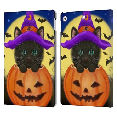 Étui iPad 10.2 chat Halloween pour lire et travailler confortablement