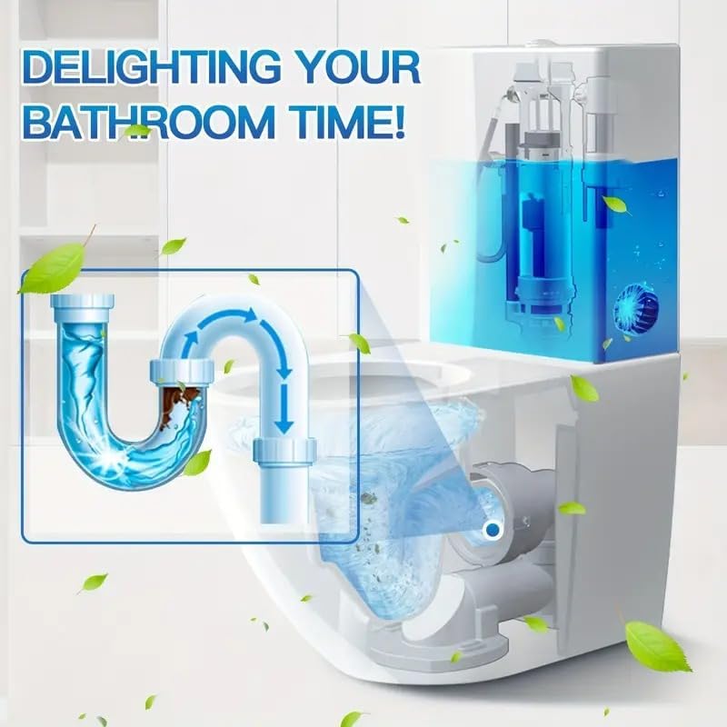 Image of BEYOND BASIC Flush Toilet Bowl Cleaner Tablets Bathroom Toilet Tank Cleaner PACK OF 10