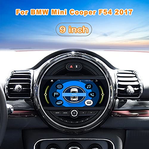 ABUWU Rádio estéreo de carro para BMW Mini Coopers Cooper F54 2017, 9 polegadas 8 núcleos Android 12