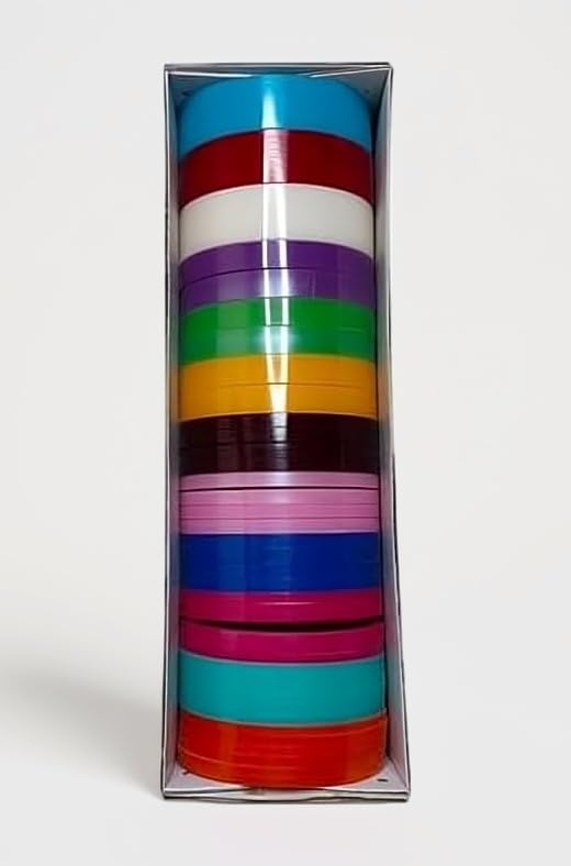 Mixed Cut Plastic Bangle Flat 1 Cut, 2 Cut 4 Cut and 6 Cut (39 Pcs) for Silk Thread Bangle Making
