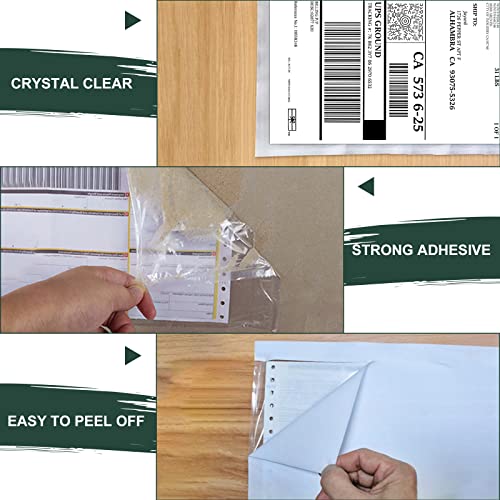 Tapsin 6''X9'' Clear Packing List Envelopes, Top Loading Shipping Label Envelopes Pouches, Adhesive Shipping Label Sleeves/Mailing Pouches For Shipping (100Pcs) #TOP2