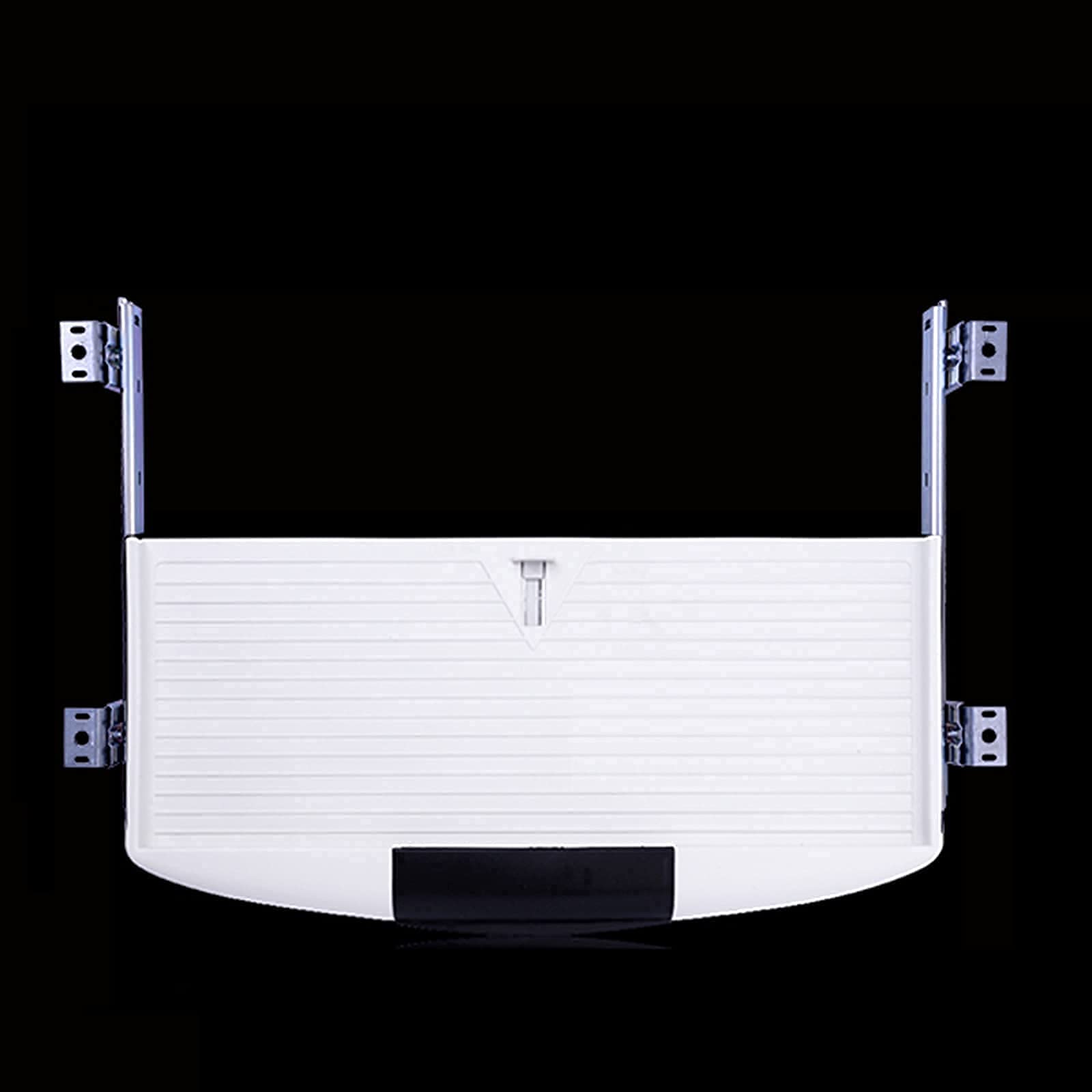 Under Desk Ergonomic Keyboard Drawer Sliding Computer Keyboard Tray Office Supplies Holder Computer Keyboard Drawer Easy to Install (B (A|white)