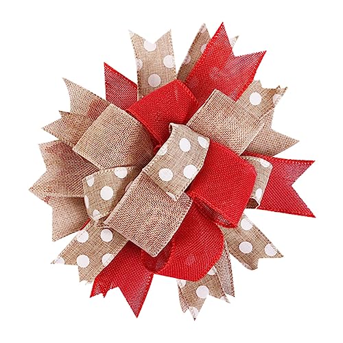 Operitacx Geschenkbogen Handgefertigt Weihnachtsschleife Rot Christbaumschmuck Weihnachtsdeko Geschenkdeko