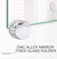 Vista 4 de [4 piezas] Soporte de estante de vidrio rectangular sin borde ajustable Abrazaderas de estante de fijación de alta resistencia