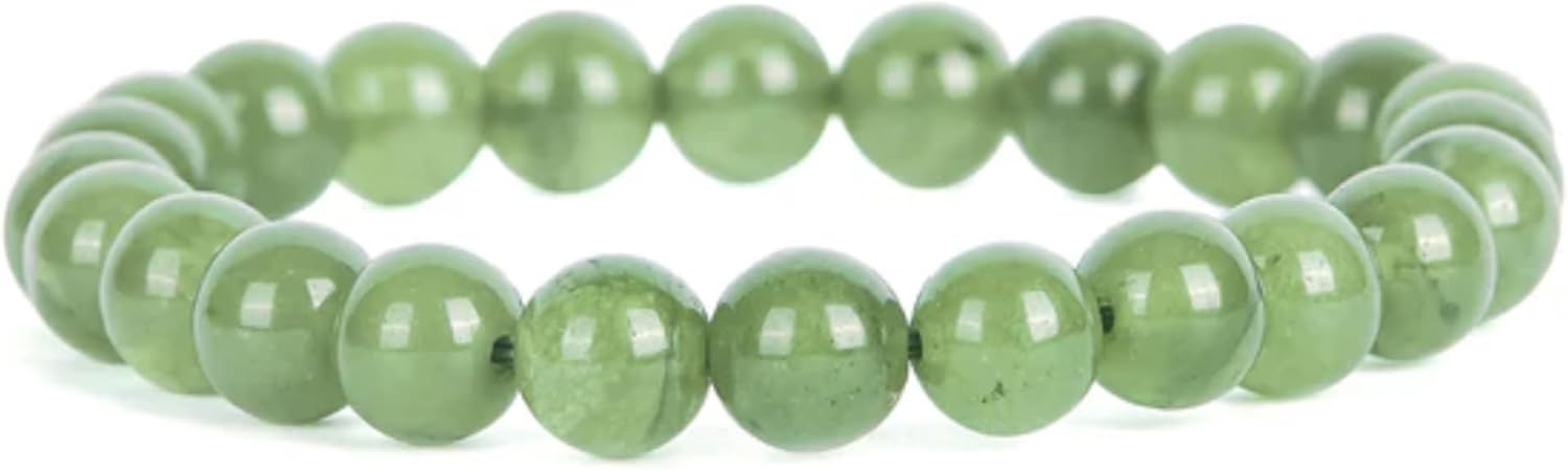 Natural Green Aventurine Bracelet for Women and Men 8mm Healing Crystal Beads Stretchable Design Natural Gemstone Jewelry for Prosperity and Emotional Balance Pack of 2 - Image 2
