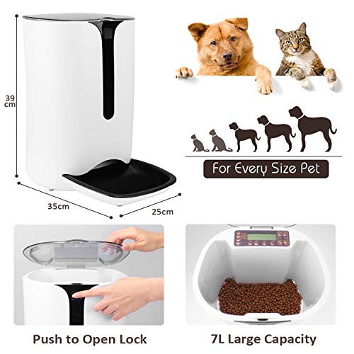 Automatic Pet Feeder for Dog and Cat Food Dispenser with Timed Programmable, Portion Control Up to 4 Meals Per Day… - Image 6
