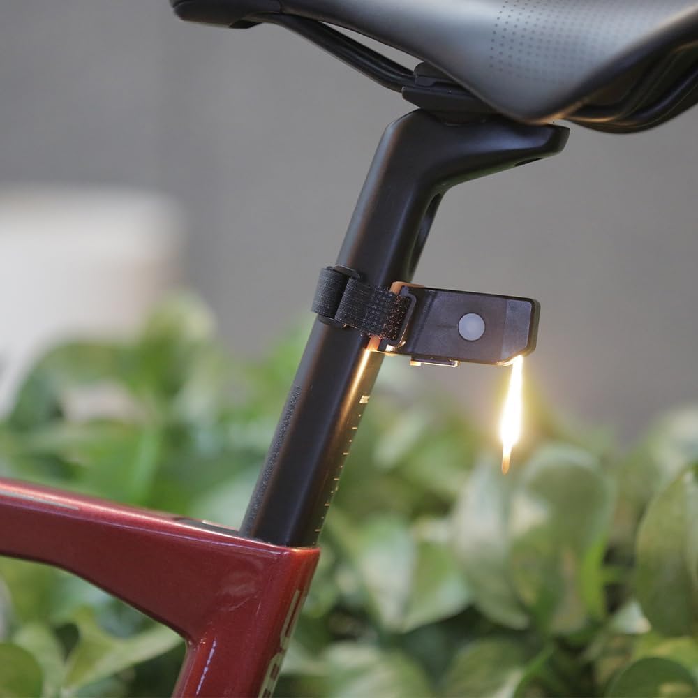 Fanalino Posteriore Bici Tubo Sella – 3 LED Rossi A Batteria – Luce Sicura Per Bicicletta STS