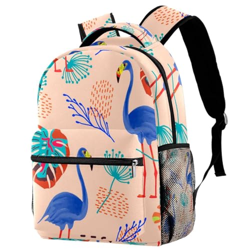 Sac à dos d'école flamant rose parfait pour les cours, les sorties et les sorties du weekend