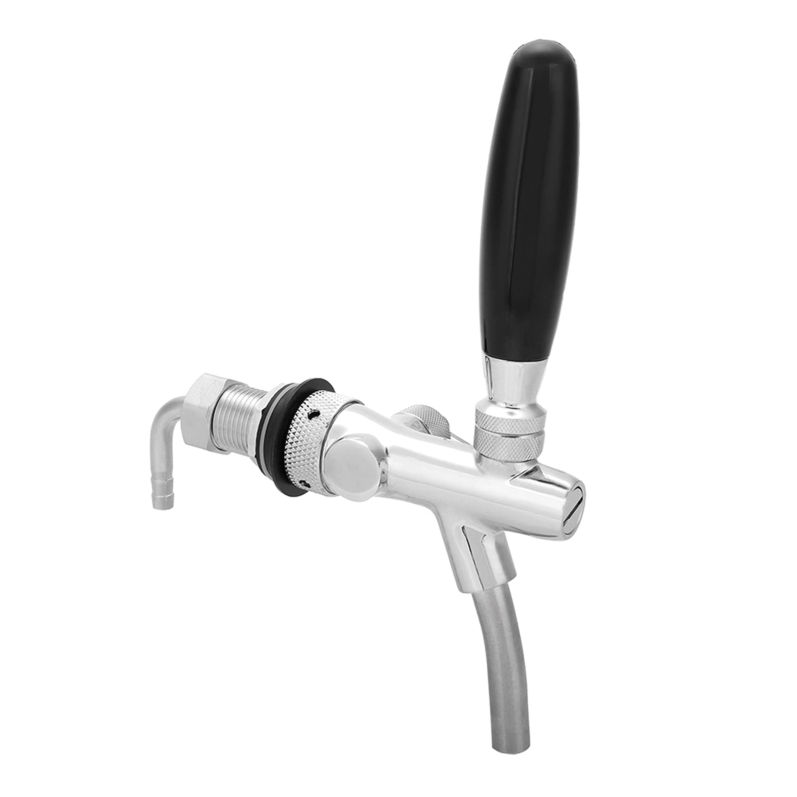Rubinetto regolabile per, Produzione di birra e vino artigianali Strumenti di misura e controllo birra rubinetto cromata Rubinetto birra G5 / 8 Shank Home Bar Erogatore di birra Birra Keg(02)