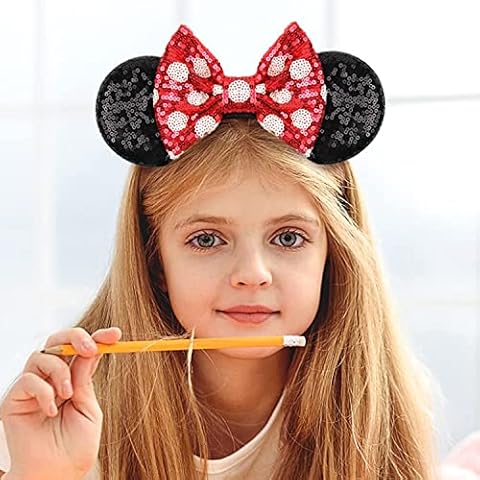 Diadema LIHELEI con lazos de lentejuelas de 5" Cover