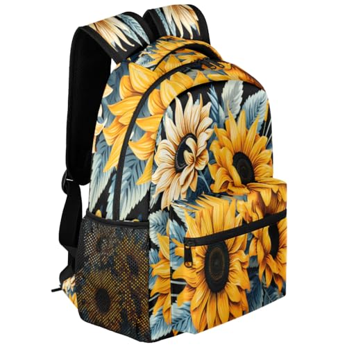 Rustic Sunflower Backpacks Travel Backpack for Women Men Waterproof Bookbag Laptop Backpack with Compartment Traveling Back Pack for Work, Sport, Gym2