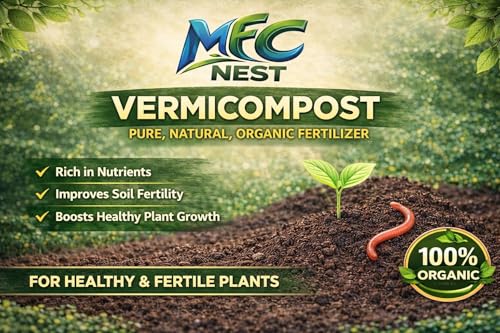 Image of Vermicompost Organic Fertilizer - 100% Natural, Chemical Free Compost for Plants & Gardening | Improves Soil Fertility & Plant Growth 10kg (10 kg)