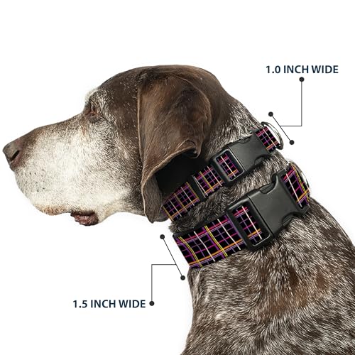 Collar Buckle Down negro naranja para paseos seguros en parques y campo 3