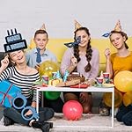 30 Pcs Blue Boys Men Birthday Photo Booth Props Kit, Happy Birthday Party Decorations Camera Props Baby Shower Photography Supplies - Image 5