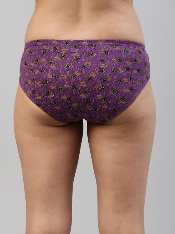 Image of VIP Feelings Amelie 102 100% Cotton High Coverage Stretchable Hipster Panty Combo Set for Womens with Inner Elastic Waistband