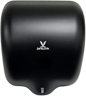 JANILINK Typhoon Commercial Touchless Automatic Hand Dryer with Heater - Black