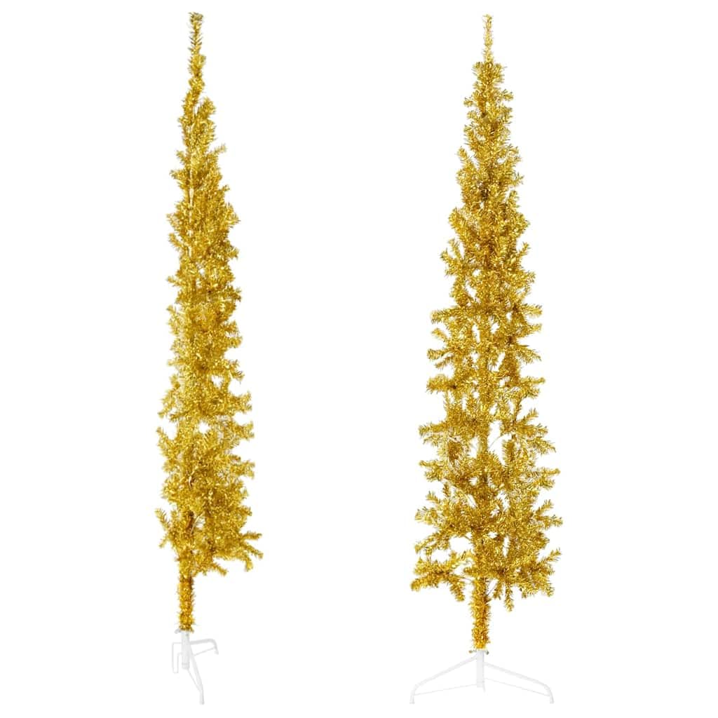 Árbol de Navidad artificial de 240 cm, PVC, ahorro de espacio, reutilizable, para decoración festiva