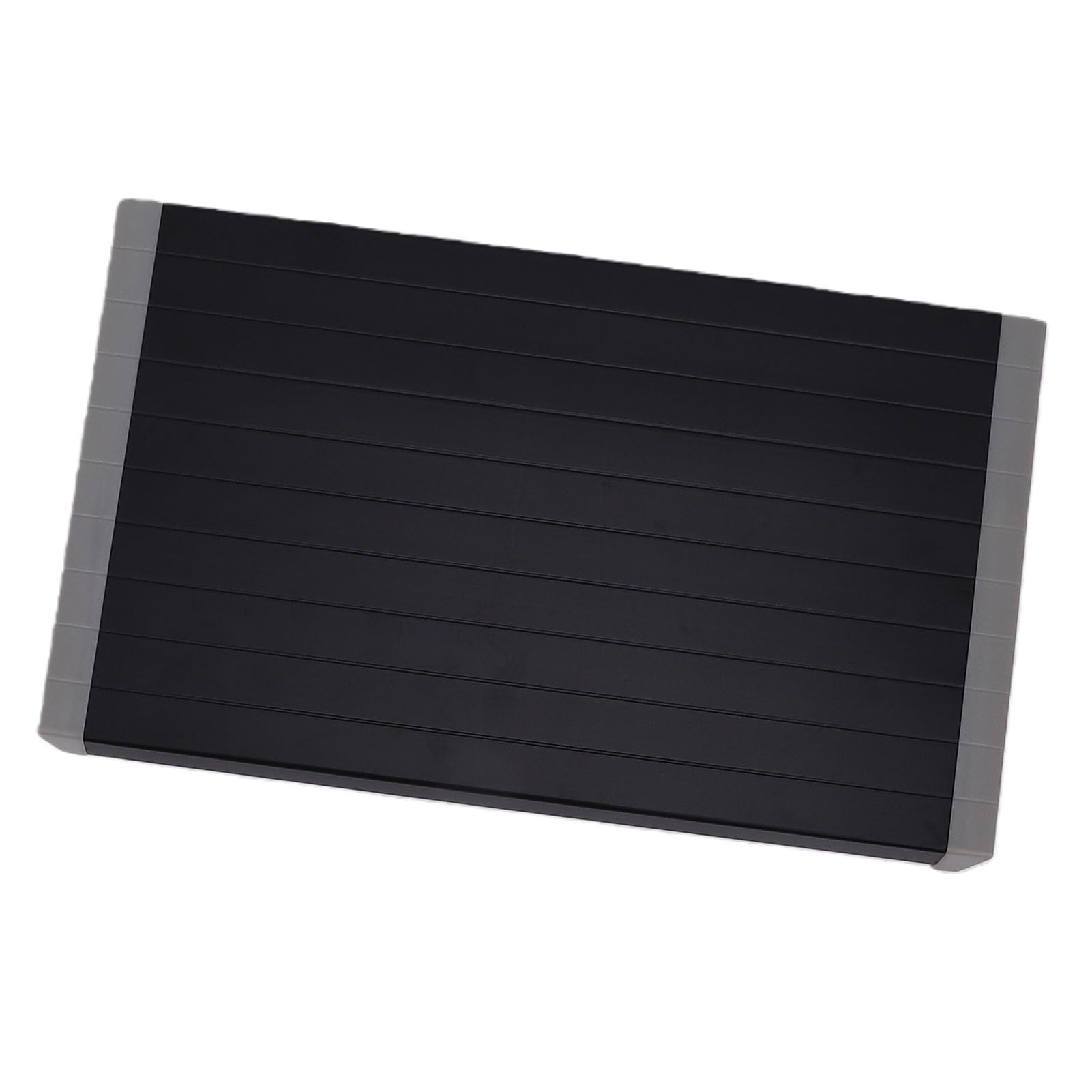 Sxhlseller Auftauplatte aus Aluminiumlegierung für Gefrorenes Fleisch, Multifunktions-Schneidebrett mit Rutschfester Unterseite für Meeresfrüchte und Gemüse, 34,5 X 20 cm, Küche