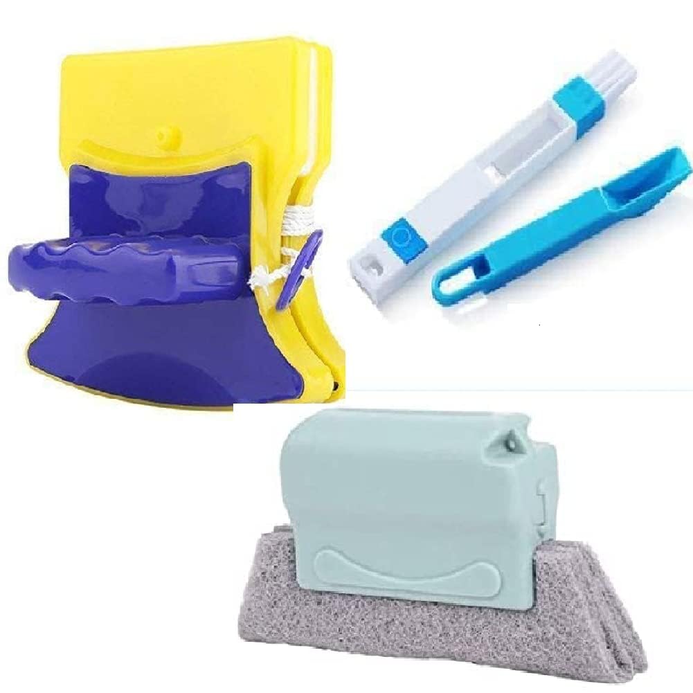 ARUZEN All-in-One Magnetic Window Cleaning Kit - Triple Combo with Double-Sided Window Cleaner With 2 Extra Pads, Groove Frame Brush, Dust Brush,With Mini Dustpan (B0CJXM3JS5) Amazon Price History, Amazon Price Tracker