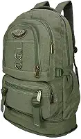 Mochila Lona De Camping Acampamentos Reforçada Motoqueiro Viagem Trilha 50l