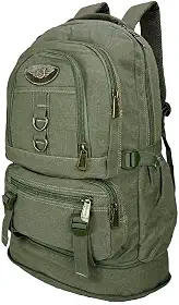 Mochila Lona De Camping Acampamentos Reforçada Motoqueiro Viagem Trilha 50l