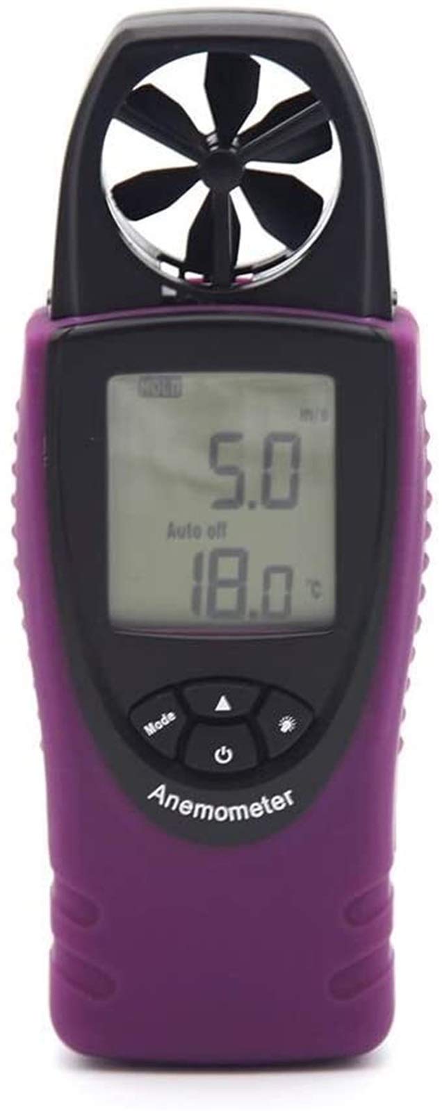 JJJ Mini misuratore del misuratore della Temperatura della velocità del Vento del Portatile del Mini anemometro