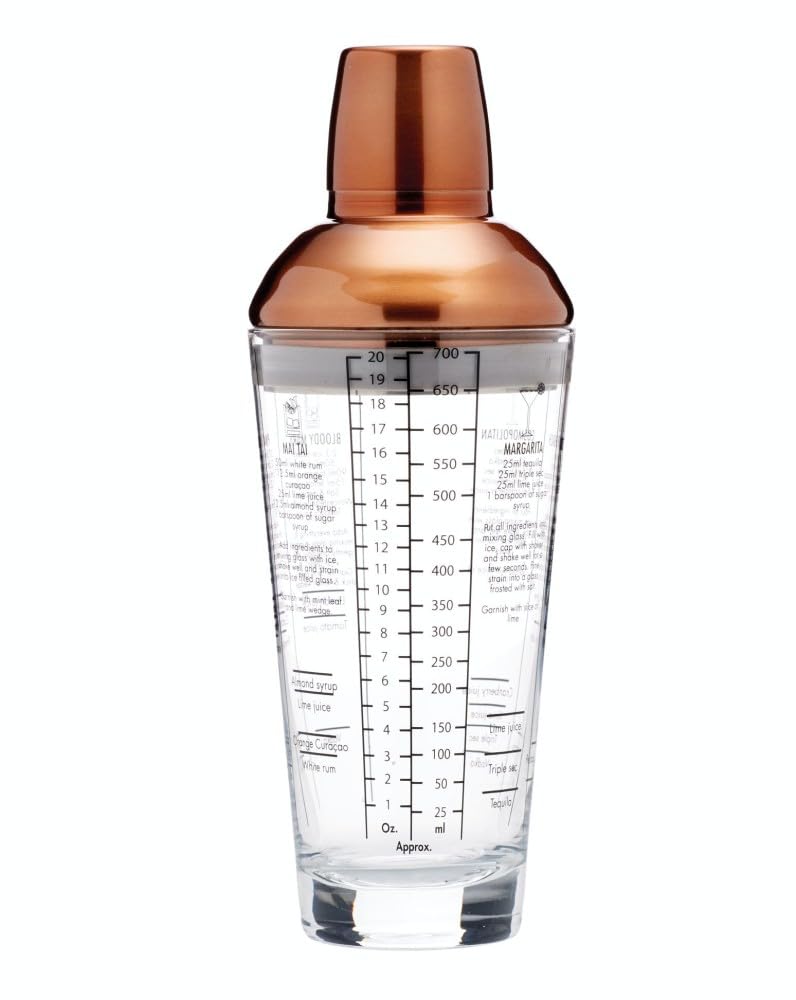 Rackhams Gold Boston 650Ml Cocktail Shaker - Glass - Cocktail Shaker