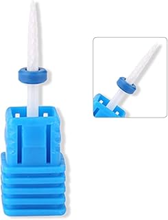 Manicure Tool, Premium Ceramic Nail Drills, Nail Drill Bits Smooth Tip Drill Bits Professional Nail Cutters Bits for Acrylic Nails, Safety Cuticle Clean Gel Removal(01# Fire Arrow M)