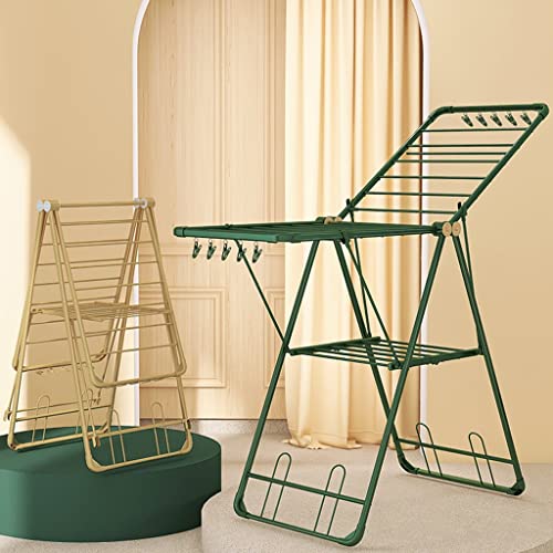 Portant à vêtements avec mât de sol pliable pour optimiser les petits espaces