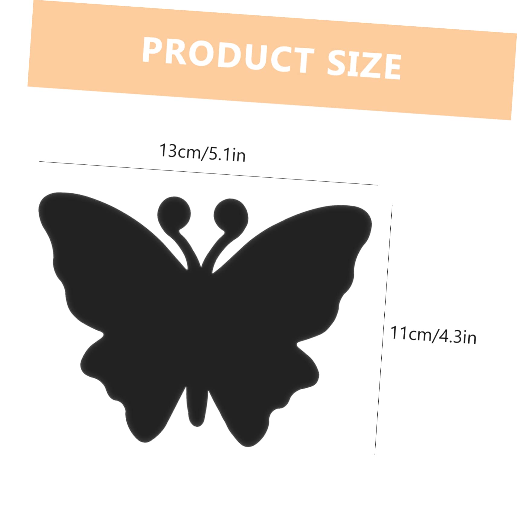 Didiseaon 12Pcs Butterfly Shaped Scratch Paper Craft Kits for Fun Party Decoration Unique Arts Crafts Enhance Festival Atmosphere Safe Material