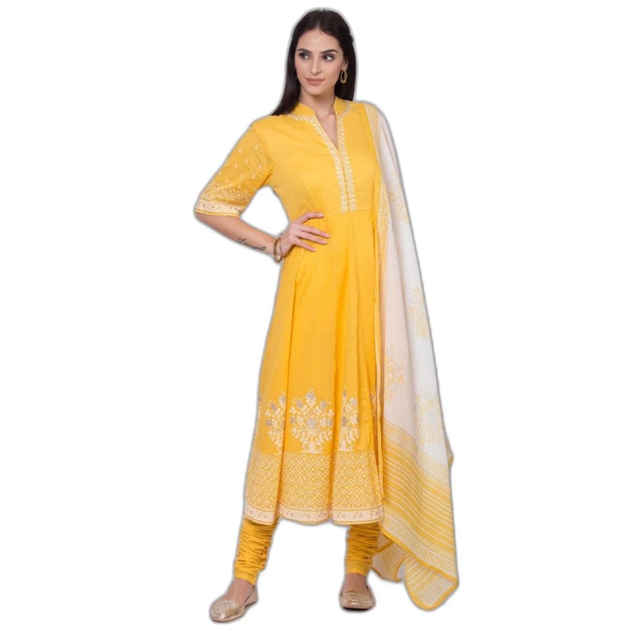 Women Cotton Printed Suit Set-image-45