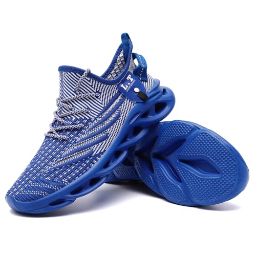 Image of Mens Running Shoes Gym Slip on Sneakers Non Slip Walking Tennis Sports Work Athletic Workout Casual Lightweight Breathable Fashion