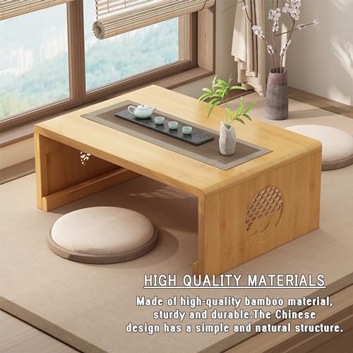 Table à thé en bambou pliable et meuble d'autel pour salon zen - 5