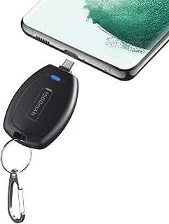 JDIRLDL Keychain Portable Charger for Andriod, 1500mAh Mini Power Emergency Pod, Ultra-Compact External Fast Charging USB C Power Bank Battery Pack,for USB C handsets and More