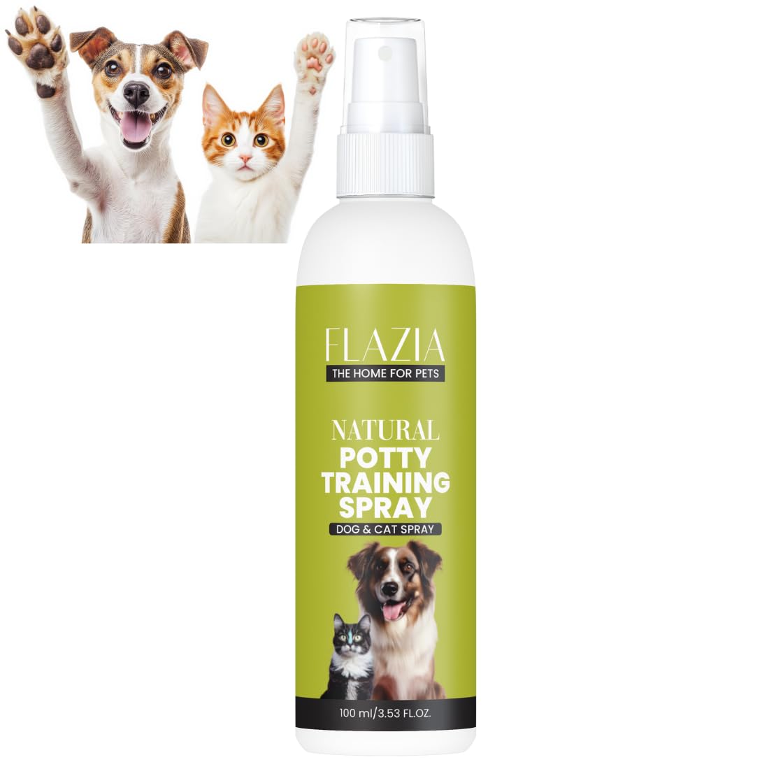 FLAZIA Puppy Dog Potty Training Spray 100ml | Eliminate Marking, Bad Odour Remover | Effective Training Aid | Poop Spray for Dogs, Indoor & Outdoor Use - Pack of 1 (Pack of 1)