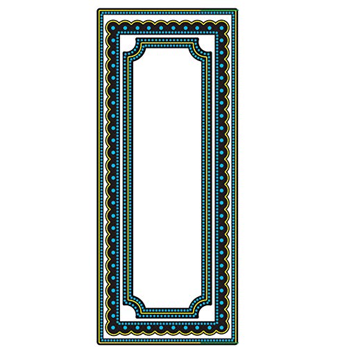 Fustella Rettangolare Sottile In Acciaio Per Scrapbooking E Biglietti Fai-da-Te - Stencil Per Cartoncino, Goffratura, Formato 48,7 X 175,7 Mm