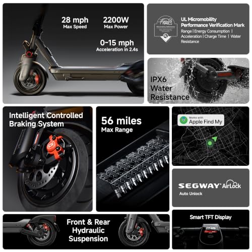 Image of Segway Ninebot MAX G3 Plus /G3 / G2 Electric Scooter for Adult, UL Certified