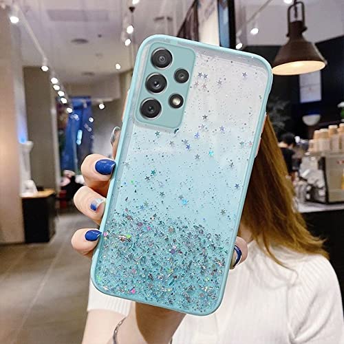 Coque brillante Samsung S20 motif étoiles pailletées bleu : l'idée cadeau parfaite