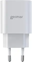 Geonav Carregador Universal Ultra Rápido, Power Delivery 25W, 1 Porta USB-C, CH25PDWT, Branco