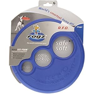 Rogz Flying Object Disc Dog Toy Blue  Cucciolini Doodles Rogz flying object disc dog toy blue   cucciolini doodles