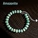CHCCOYE 5x8mm Natural Healing Gemstone Bracelet – Handmade Yoga Beaded Bracelet, Stress-Relief Crystal Jewelry for Men & Women (Amazonite)