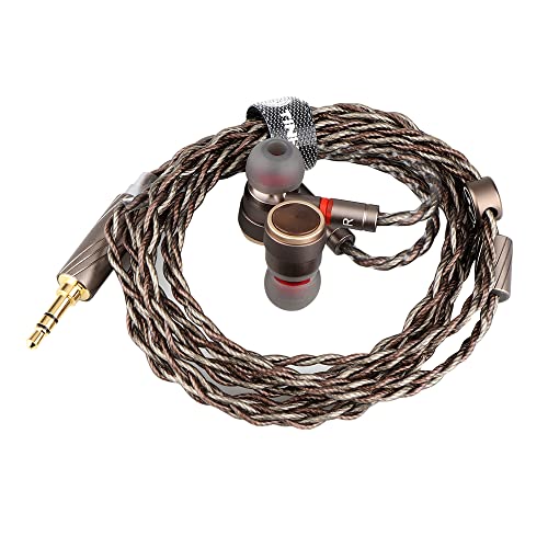 Image of Linsoul TINHIFI T4 Plus 10mm Magnetic CNT Driver in-Ear Monitor with N54 Circuit, CCAW Voice Coil, Metal Case, Wood Faceplate, Detachable Silver-Copper Cable for Audiophile Musician