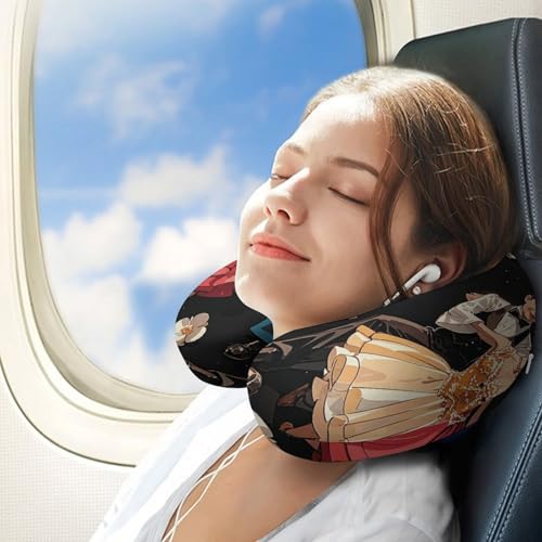 Almohada de viaje U de espuma viscoelástica 30x29 cm miniatura 3